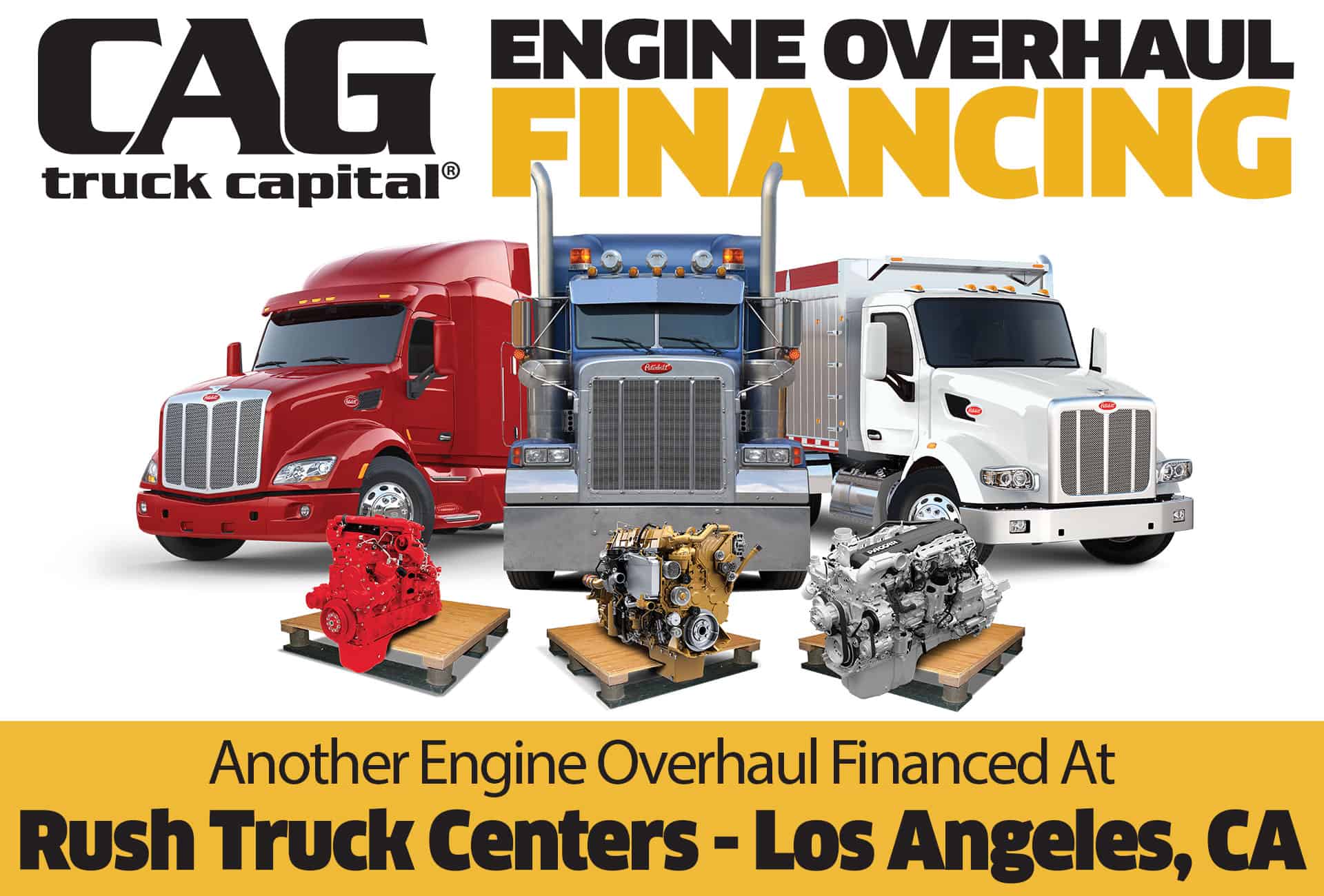 Rush Peterbilt Engine Overhaul Financing Los Angeles CA