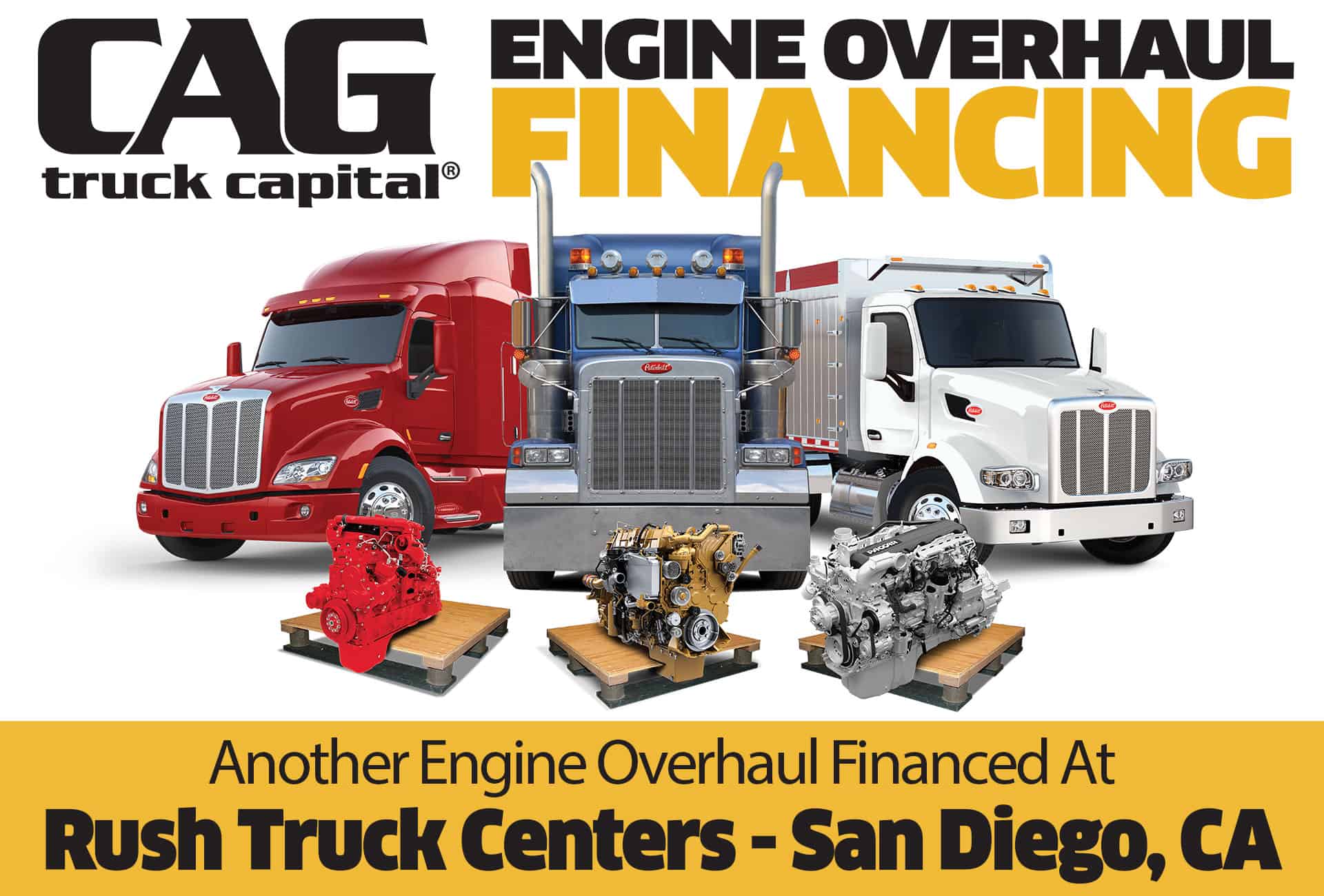 Rush Peterbilt Engine Overhaul Financing San Diego CA